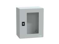 Schneider Electric poliesterski nadzidni orman IP66 V308xŠ255xD160mm providna vrata;NSYPLM3025TG