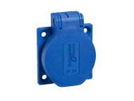 Schneider Electric PratiKa utičnica - plava - 2P + E - 10/16 A - 250 V - šuko - IP54 -ugradna-bočna ; PKS52B