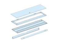 Schneider Electric Rear panel & door, PrismaSeT G, for extension duct, 15M, W300mm, H850mm, IP55; LVS08344