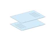 Schneider Electric Rear panel, PrismaSeT P, for enclosure W 800mm, IP31; LVS08738