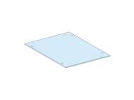 Schneider Electric Roof plate, PrismaSeT P, for enclosure W 400mm D 600mm, IP30; LVS08634
