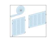 Schneider Electric Sealing kit, PrismaSeT P, self adhesive gasket, increase roof protection to IP31; LVS08711