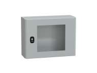 Schneider Electric Spacial S3D prozirna vrata, bez MP V300xŠ400xD150 IP66 IK08 RAL7035.