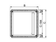 Schneider Electric Spacial SF 1 ploča za uvod kablova - 800x800 mm;NSYEC881