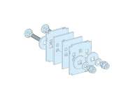 Schneider Electric Spojni element za 80/100mm sabirnicu/Linergy BS hor. sabirnicu; LVS04641