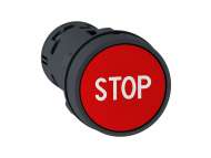 Schneider Electric taster - sa povratkom, crveni - NO+NC -beli ''STOP''; XB7NA4534
