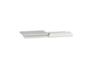 Schneider Electric Top/bottom plate, PrismaSeT G, for extension enclosure, W 300mm, IP55, white, RAL 9003, set of 2 plates; LVS08372