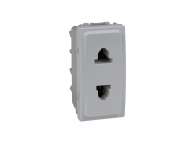 Schneider Electric Unica - 1 utičnica - 2P, EU/US - 1 m - bela;MGU3.020.18