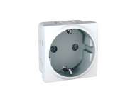 Schneider Electric Unica - 1 utičnica - 2P+E, šuko - 2 m - bela;MGU3.036.18