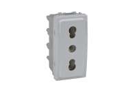 Schneider Electric Unica - 1 utičnica - 2P+E, zaštita, italijanski standard - 1 m - bela;MGU3.023.18