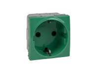 Schneider Electric Unica - 1 utičnica - 2P+E, zaštita, šuko- 2 m - zelena;MGU3.037.06