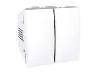 Schneider Electric Unica - dvostruki naizmenični 10 AX 250 VAC - 2 m - beli;MGU3.213.18