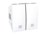 Schneider Electric Unica - prekidač za roletne - 10 A, 250 VAC - 2 m - beli;MGU3.208.18