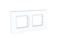 Schneider Electric Unica Quadro - dekorativni ram - dvostruki, H71/V71 - beli;MGU2.704.18