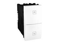 Schneider Electric Unica - taster za roletne - 10 A, 250 VAC - 1 m - beli;MGU3.107T.18