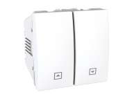 Schneider Electric Unica - taster za roletne - 10 A, 250 VAC - 2 m - beli;MGU3.207.18