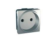 Schneider Electric Unica Top/Class - 1 utičnica - 2P, zaštita, evropski standard - 2 m - aluminijum;MGU3.033.30