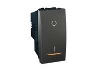 Schneider Electric Unica Top/Class - dvopolni prekidač - 16 AX 250 VAC - 1 m - grafit;MGU3.162.12S