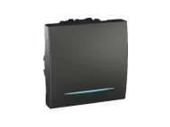 Schneider Electric Unica Top/Class - jednopolni prekidač lokator - 16 AX 250 VAC - 2 m - grafit;MGU3.261.12N