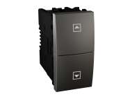 Schneider Electric Unica Top/Class - taster za roletne - 10 A, 250 VAC - 1 m -grafit;MGU3.107T.12