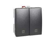 Schneider Electric Unica Top/Class - taster za roletne - 10 A, 250 VAC - 2 m -grafit;MGU3.207.12