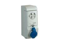 Schneider Electric Unika utičnica sa blokadom - 16 A - 2P + E - 200...250 V AC - IP44 - nadzidna ; 83131