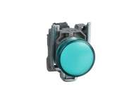 Schneider Electric Zelena kompletna signalna lampica Ø22 ravna sočiva sa integrisanim LED 110…120V;XB4BVG3