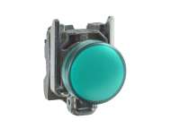 Schneider Electric Zelena kompletna signalna lampica Ø22 ravna sočiva sa integrisanim LED 230..240V;XB4BVM3