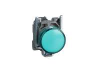 Schneider Electric Zelena kompletna signalna lampica Ø22 ravna sočiva sa integrisanim LED 24V;XB4BVB3