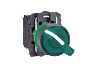 Schneider Electric Zeleni kompl. svetleći izborni taster Ø22 2-pozicije bez povratka 1NO+1NC 230V;XB5AK123M5