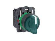 Schneider Electric Zeleni kompletni izborni prekidač Ø22 3-pozicije bez povratka 1NO+1NC 230V;XB5AK133M5