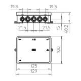 Obo Betterman Razvodna kutija bez halogena, 125x100x38, čistobela, PE | 2000422 - slika 2