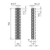 Obo Betterman Serijska luster klema, bez halogena, 10,0 mm², crna | 2056380 - slika 2