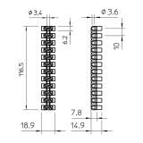 Obo Betterman Serijska luster klema, bez halogena, 6,0 mm², crna | 2056232 - slika 2